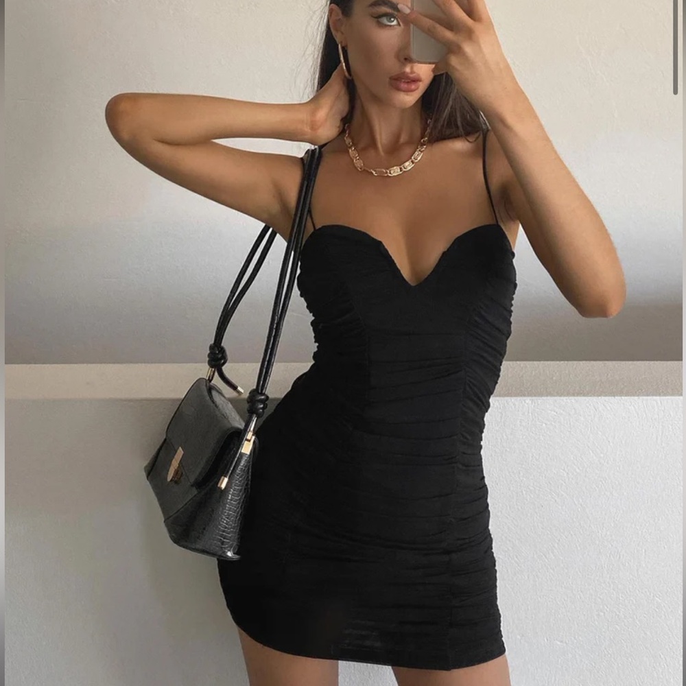 Princess Polly “I Want You” Mini dress in black
